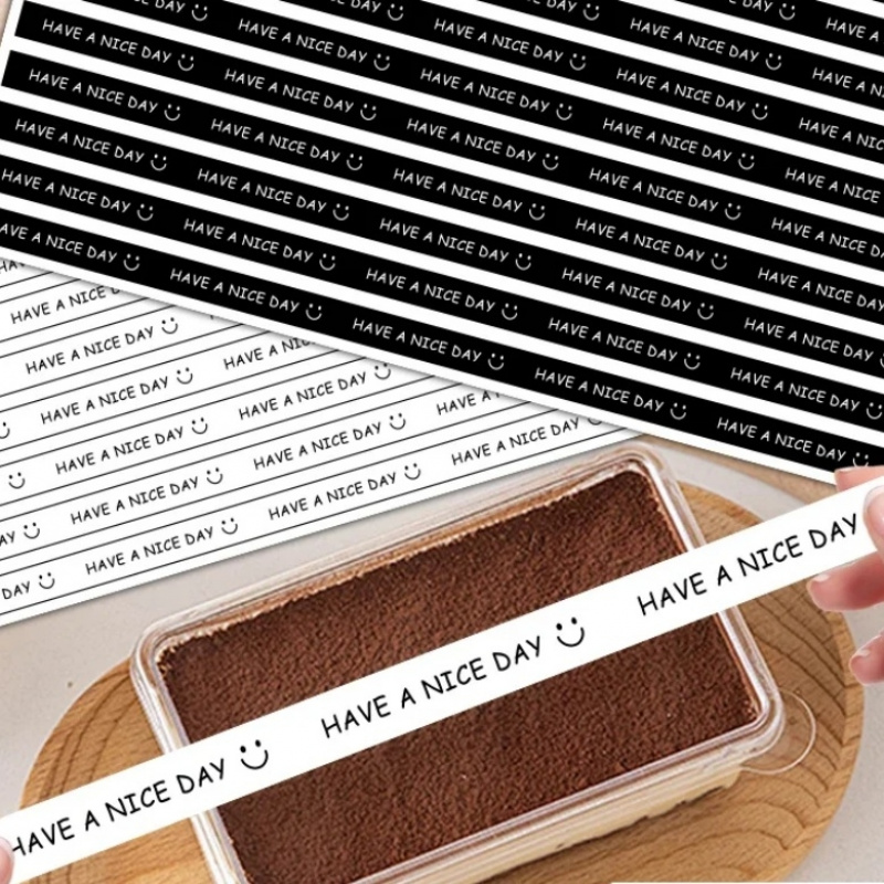 Coffee Equipment Organizer - 100 Stück „HAVE A NICE DAY“-Aufkleber