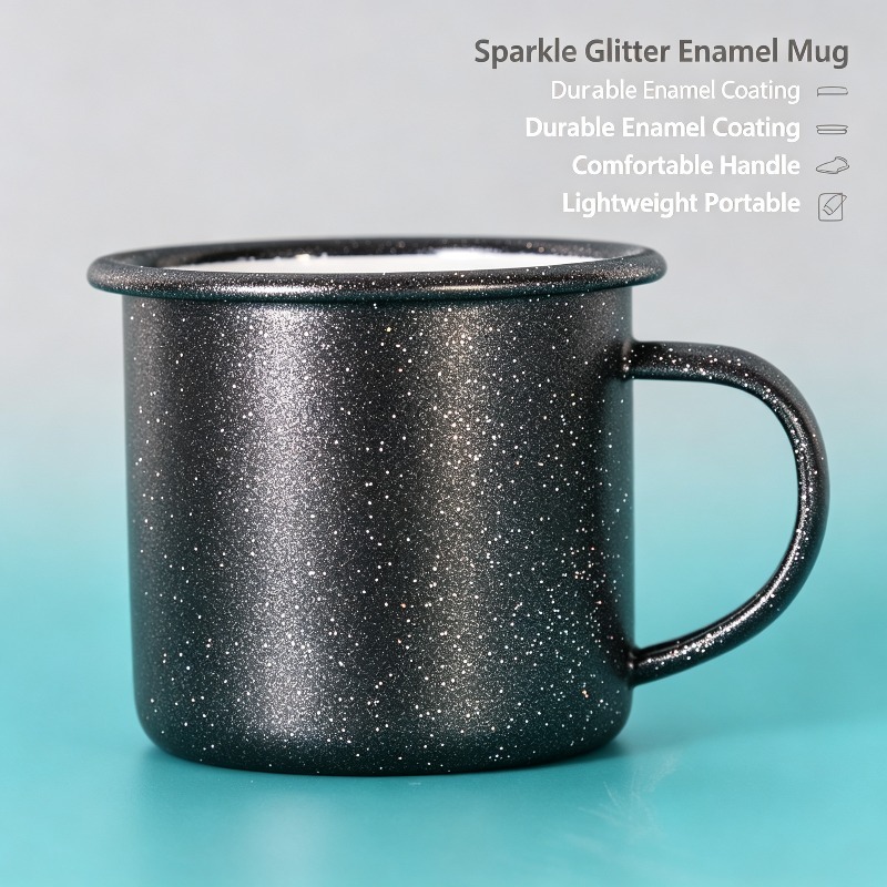 Coffee Equipment For Home - Vintage-Emaillebecher mit Sternenmuster, sublimationsbeschichtet, farbwechselnd, kreativer