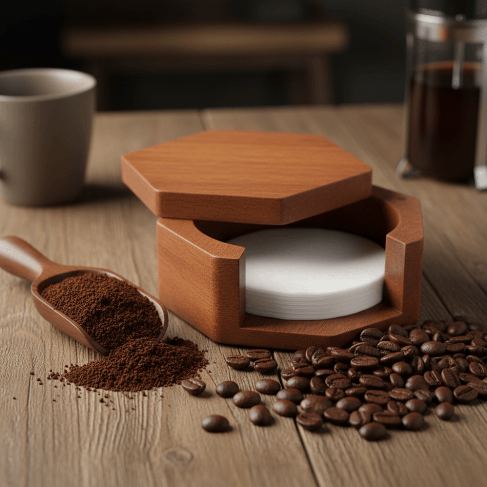 Sechseckige Kaffeefilter-Papie – Coffee Equipment Organizer Bewertung und Preis
