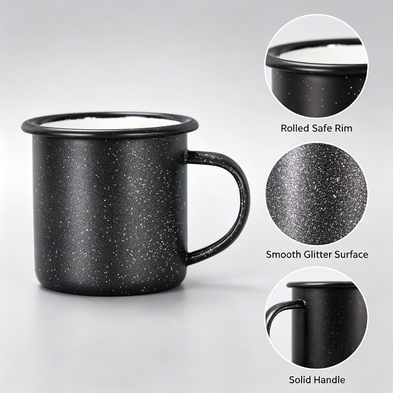 Vintage-Emaillebecher mit Ster – Coffee Equipment For Home Bewertung und Preis