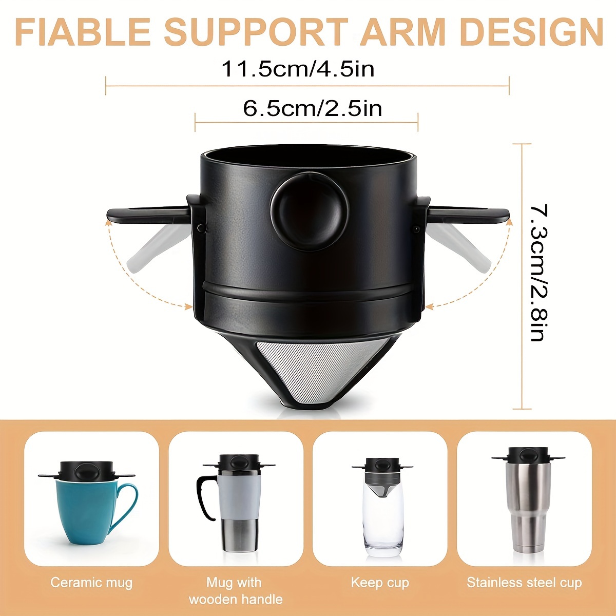 Kaffeefilterbecher, tragbar, w – Coffee Equipment For Camping Bewertung und Preis